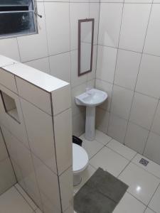 Koupelna v ubytování Pousada Serra Aquarela - Mini casas