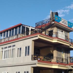 Balkón nebo terasa v ubytování Hotel High Ground Inn Sarangkot