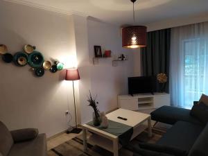 Televízia a/alebo spoločenská miestnosť v ubytovaní Fenia's Apartment