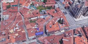 Nespecifikovaný výhled na destinaci León nebo výhled na město při pohledu z apartmánu
