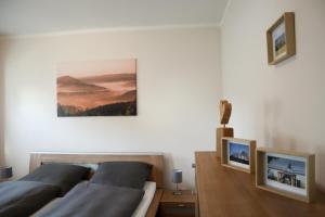 Χώρος καθιστικού στο Ferienwohnung Dicke Linde
