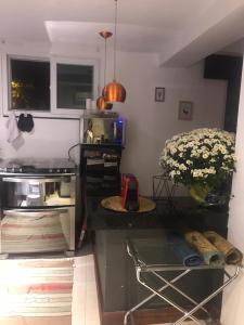 Kuchyň nebo kuchyňský kout v ubytování Laguna Hostel