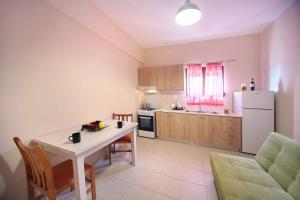 Kuchyň nebo kuchyňský kout v ubytování Sfakia Thea Apartments