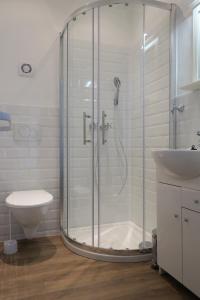Koupelna v ubytování Ubytování v soukromí - Apartmán MERAN