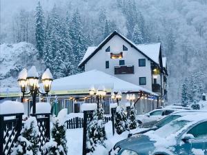 Hotel Popasul Regelui Transalpina að vetri til