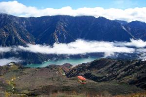 Paesaggio naturale nelle vicinanze del ryokan