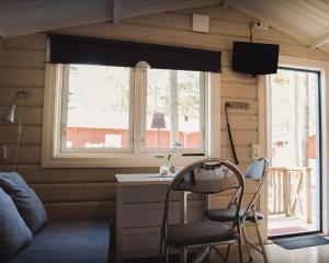 Istumisnurk majutusasutuses Karlstad Swecamp Bomstadbaden