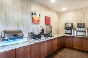 a food counter in a hotel room with aperature at Comfort Suites Yakima in Yakima