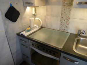 Kuchyň nebo kuchyňský kout v ubytování Alpenappartement Claudia