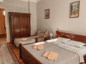 Postel nebo postele na pokoji v ubytování Kurnakh Apartment