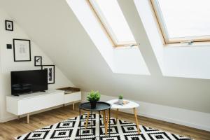 Televízia a/alebo spoločenská miestnosť v ubytovaní V10 Apartment