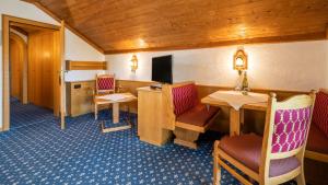 TV a/nebo společenská místnost v ubytování Hotel Alpina