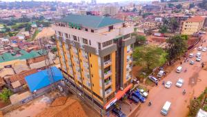 Nespecifikovaný výhled na destinaci Kampala nebo výhled na město při pohledu z hotelu