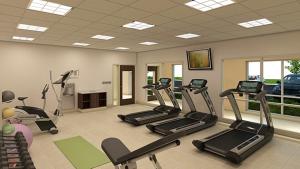 Fitness centrum a/nebo fitness zařízení v ubytování Holiday Inn Express & Suites - Houston NW - Cypress Grand Pky by IHG