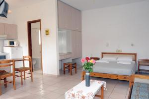Kuchyň nebo kuchyňský kout v ubytování Evilion hotel
