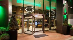 a walkway with a large mirror on the side of it at Holiday Inn Istanbul - Kadikoy, an IHG Hotel in Istanbul