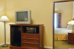 a television on top of a dresser in a hotel room at Holiday Inn Express of Salado-Belton, an IHG Hotel in Salado