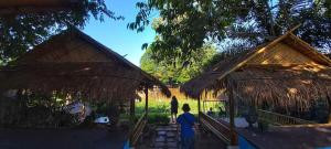 En hage utenfor Mapping Hostel