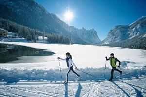 Skyview Chalets am Camping Toblacher See v zime