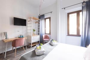 TV a/nebo společenská místnost v ubytování Hotel Miceli - Civico 50