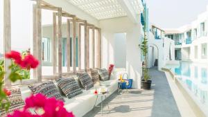 Balkón nebo terasa v ubytování Resort de Paskani