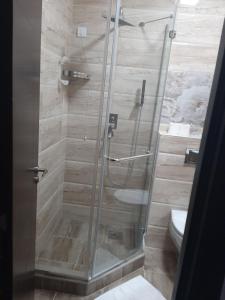 Koupelna v ubytování Hotel Usce