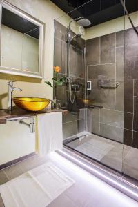 A bathroom at Hotel Ostrov