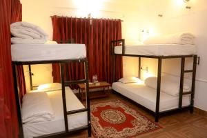 Una cama o camas en una habitación de Pokhara Backpackers Hostel