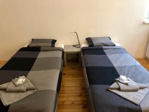 Postelja oz. postelje v sobi nastanitve Spacious modern vintage flat in the heart of Sofia