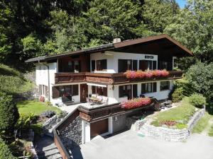 an aerial view of a house at Haus Glasella in Schruns-Tschagguns