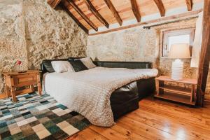 Кровать или кровати в номере Casa Lourenço