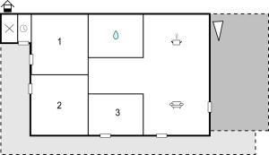 a floor plan of a building at Holiday Home Dyrefolden Ringkøbing Ii in Ringkøbing