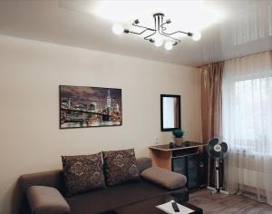 Гостиная зона в Apartment in Lesosibirsk