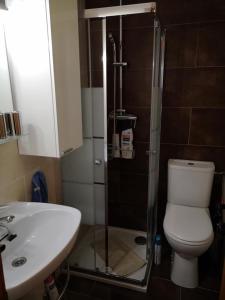 Koupelna v ubytování Casa Jetizo