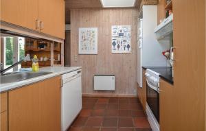 Η κουζίνα ή μικρή κουζίνα στο Three-Bedroom Holiday Home In Orsted +19 φωτογραφίες