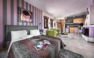 Kuchyň nebo kuchyňský kout v ubytování Hotel Petradi