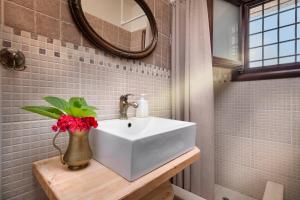 Koupelna v ubytování Hotel Petradi