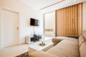TV a/nebo společenská místnost v ubytování Lux Apartment Teodora Rafailovici