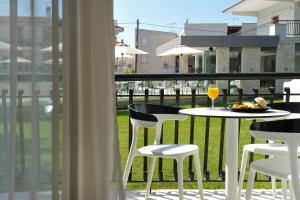 Balkón nebo terasa v ubytování Aristotelis Hotel