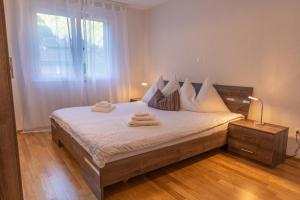 Postel nebo postele na pokoji v ubytování Schilthorn Apartment - Aare Jungfrau AG