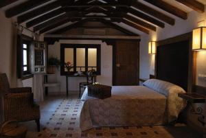 Cama o camas de una habitación en Hotel Rural Casa Grande Almagro