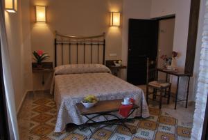 Cama o camas de una habitación en Hotel Rural Casa Grande Almagro