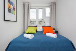Posteľ alebo postele v izbe v ubytovaní Warsaw City Center Apartments by Noclegi Renters