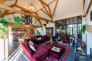 Posezení v ubytování Hoeve De Zuidhoek
