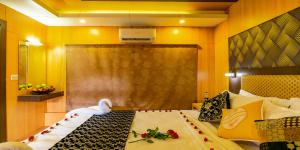 Southern Panorama Houseboats客房内的一张或多张床位