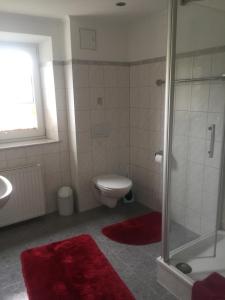 Koupelna v ubytování Ferienwohnung Asum