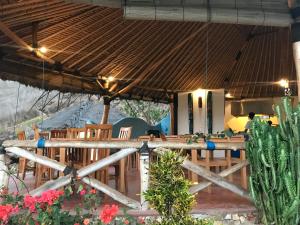 Zahrada ubytování Blue Monkey Retreat Areguling Lombok