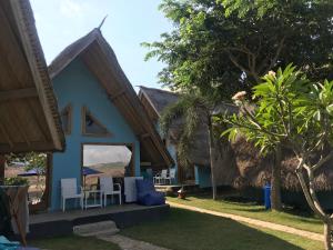 Zahrada ubytování Blue Monkey Retreat Areguling Lombok