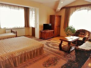 TV a/nebo společenská místnost v ubytování Boyadjiyski Guest House