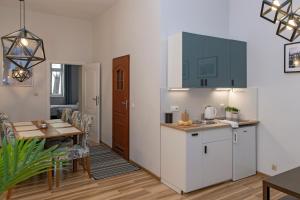Kuchyňa alebo kuchynka v ubytovaní 3D Wawel Apartament